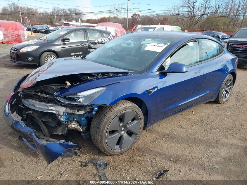 2021 Tesla Model 3 Long Range Dual Motor All-Wheel Drive VIN: 5YJ3E1EB6MF037107 Lot: 40854006