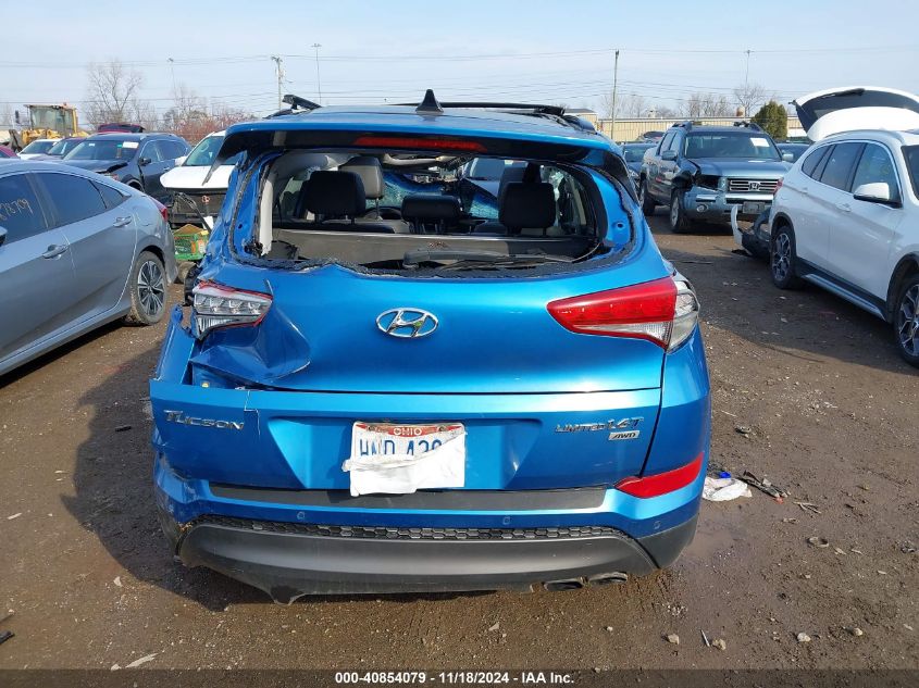 2016 Hyundai Tucson Limited VIN: KM8J3CA24GU034082 Lot: 40854079