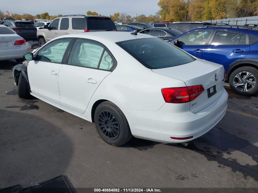 VIN 3VW1K7AJ0FM307508 2015 Volkswagen Jetta, 2.0L S no.3