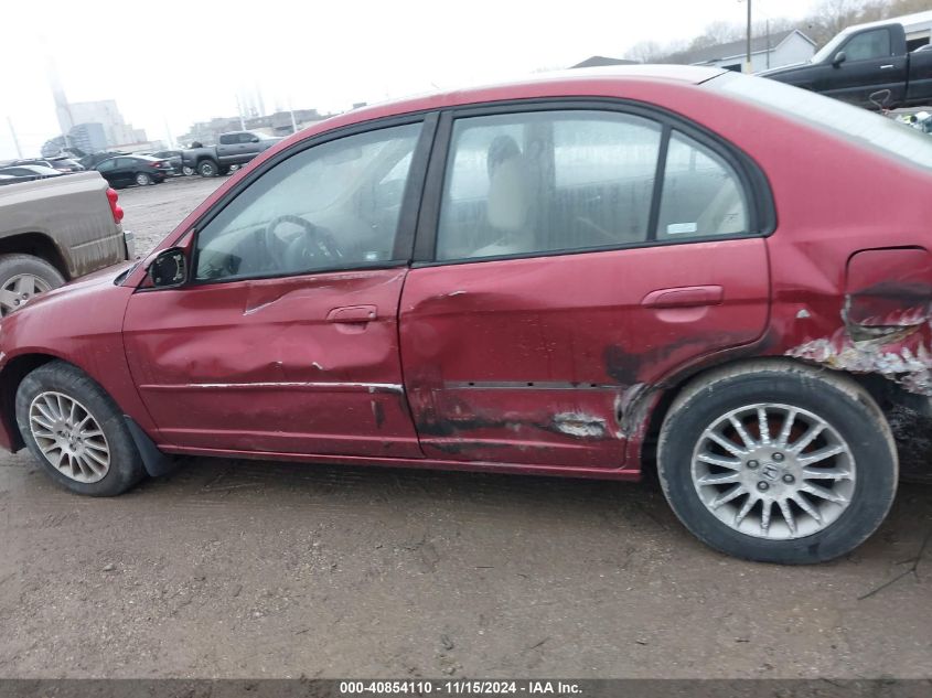 2005 Honda Civic Ex VIN: 2HGES26705H600439 Lot: 40854110