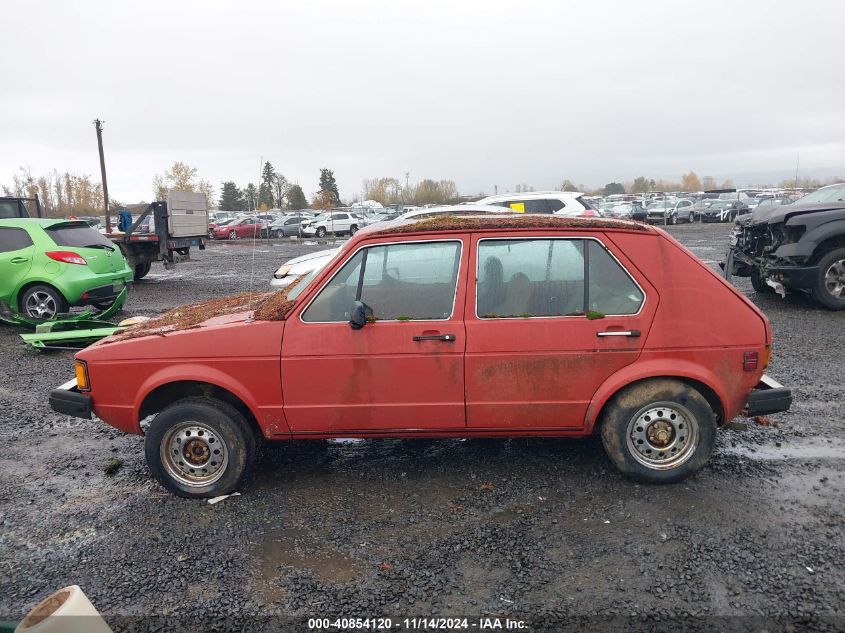 1981 Volkswagen Rabbit L Custom VIN: 1VWFG0175BV187076 Lot: 40854120