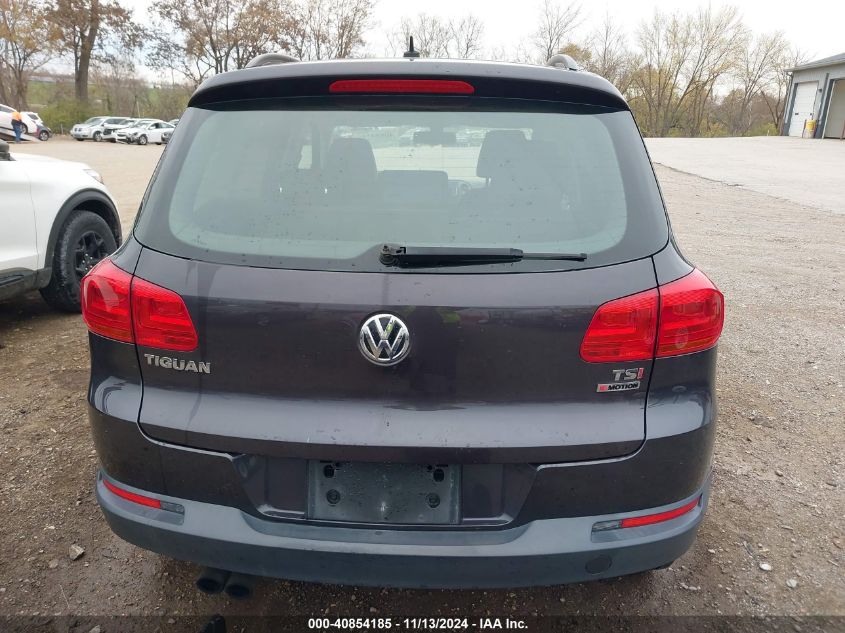 2016 Volkswagen Tiguan S VIN: WVGBV7AX5GW592335 Lot: 40854185