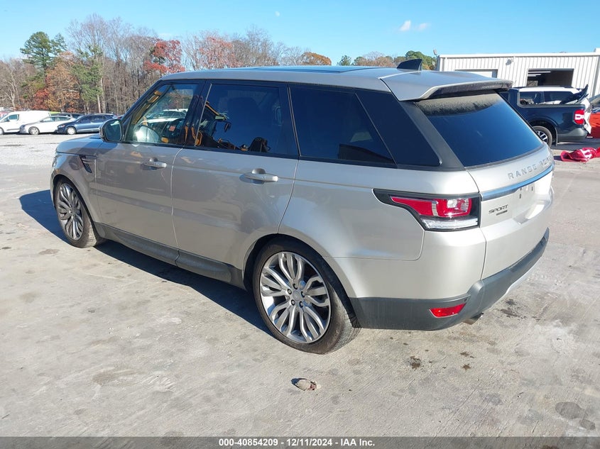 Vin: salwr2fv9ha141596, lot: 41343832, land rover range rover sport 3.0l v6 supercharged hse 20173