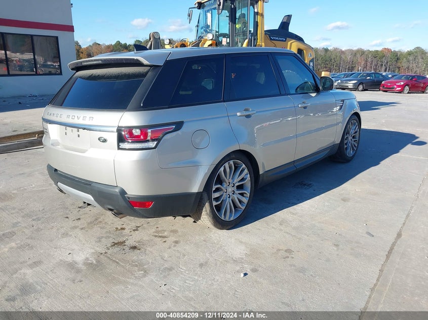 Vin: salwr2fv9ha141596, lot: 41343832, land rover range rover sport 3.0l v6 supercharged hse 20174