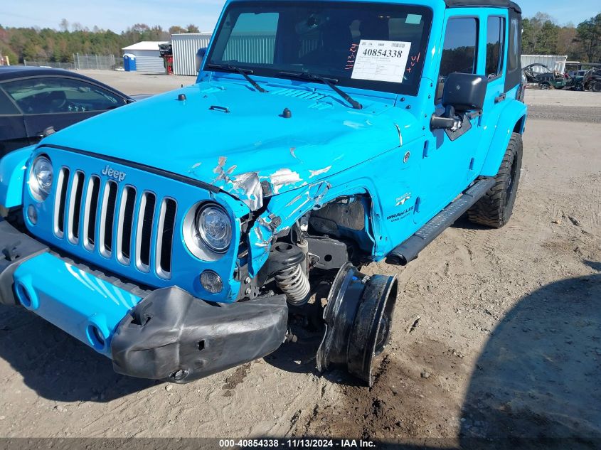 2017 Jeep Wrangler Unlimited Sahara 4X4 VIN: 1C4HJWEG8HL718107 Lot: 40854338