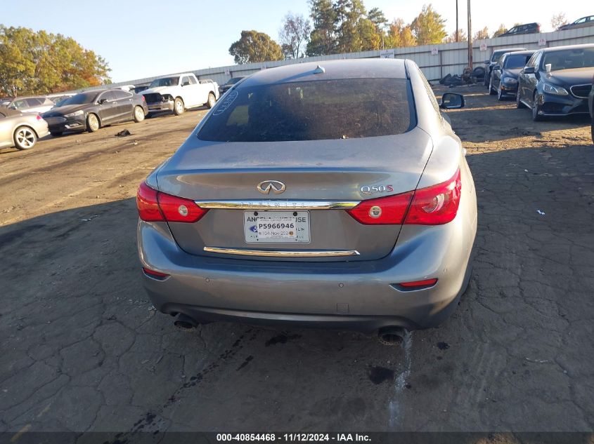 2017 Infiniti Q50 3.0T Red Sport 400 VIN: JN1FV7AP5HM850603 Lot: 40854468