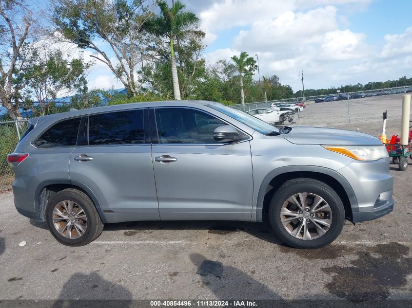 2014 Toyota Highlander Le Plus/Le Plus V6 VIN: 5TDZKRFH9ES015054 Lot: 40854496