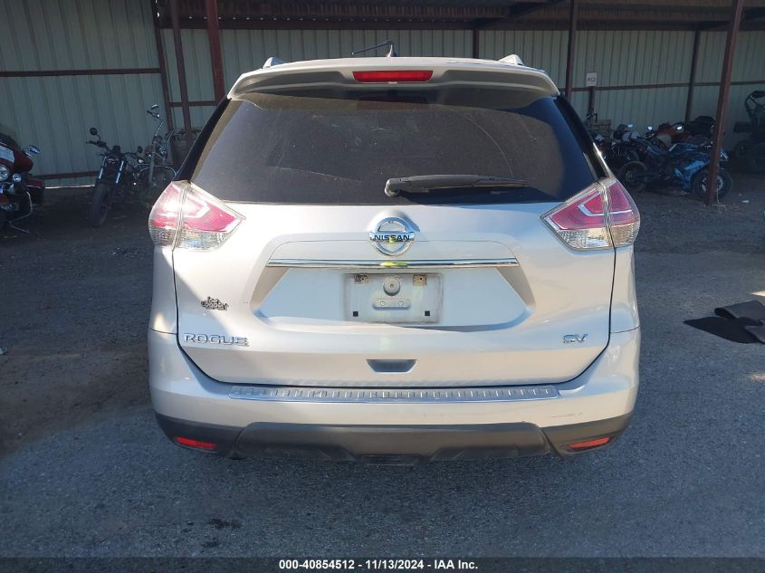 2016 Nissan Rogue Sv VIN: 5N1AT2MTXGC771100 Lot: 40854512