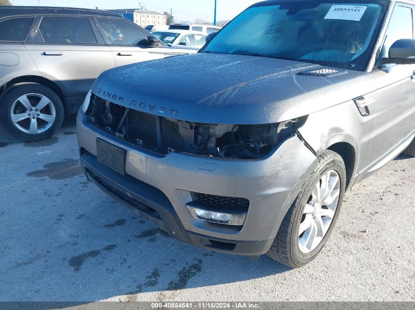 2015 Land Rover Range Rover Sport 3.0L V6 Supercharged Hse VIN: SALWR2VF3FA612794 Lot: 40854541