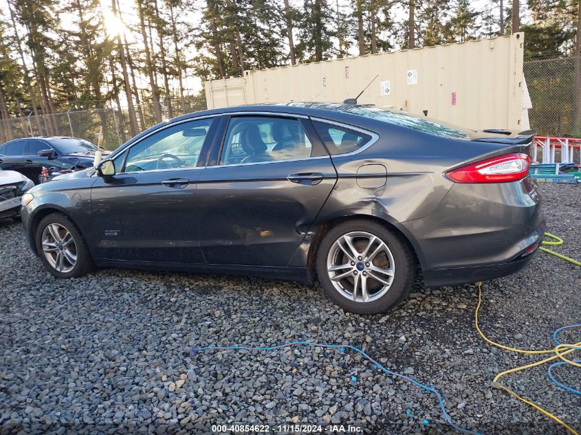 2016 Ford Fusion Energi Titanium VIN: 3FA6P0SU6GR196628 Lot: 40854622