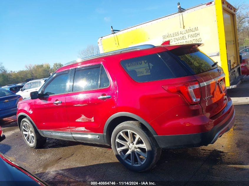 2017 Ford Explorer Limited VIN: 1FM5K8F80HGC39090 Lot: 40854746