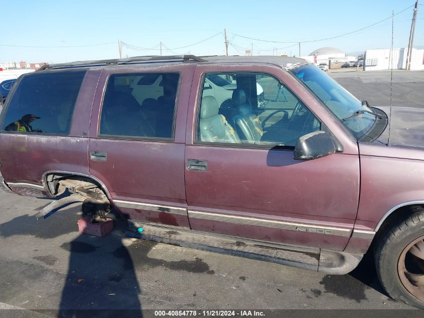 1996 Chevrolet Tahoe C1500 VIN: 1GNEC13R9TJ347524 Lot: 40854778