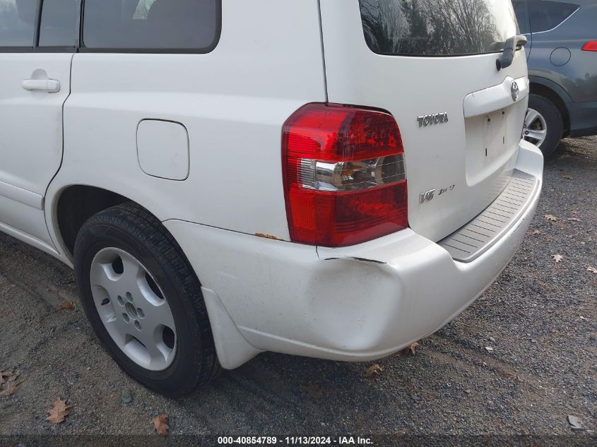 2005 Toyota Highlander Limited V6 VIN: JTEEP21A250082658 Lot: 40854789