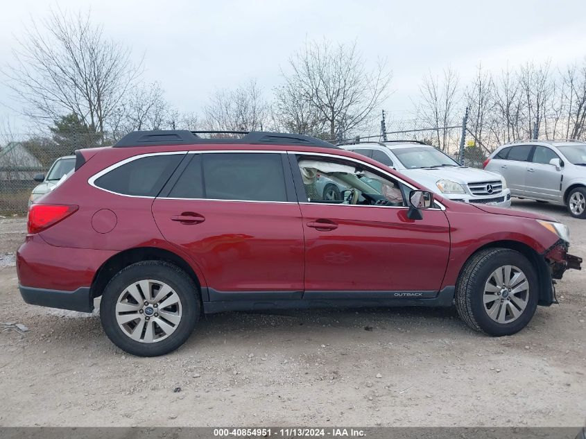 2017 Subaru Outback 2.5I Premium VIN: 4S4BSACC3H3237540 Lot: 40854951