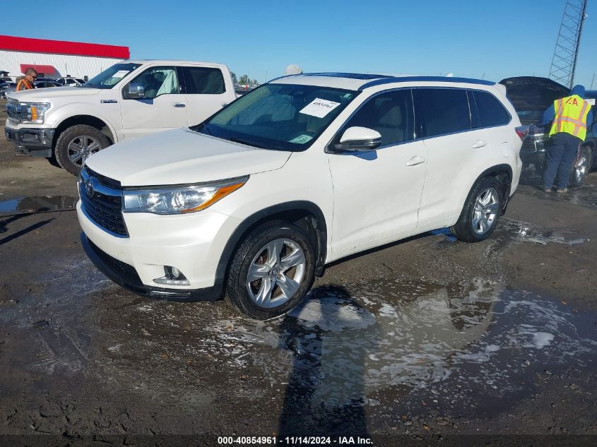 2016 Toyota Highlander Limited V6 VIN: 5TDDKRFH9GS258702 Lot: 40854961