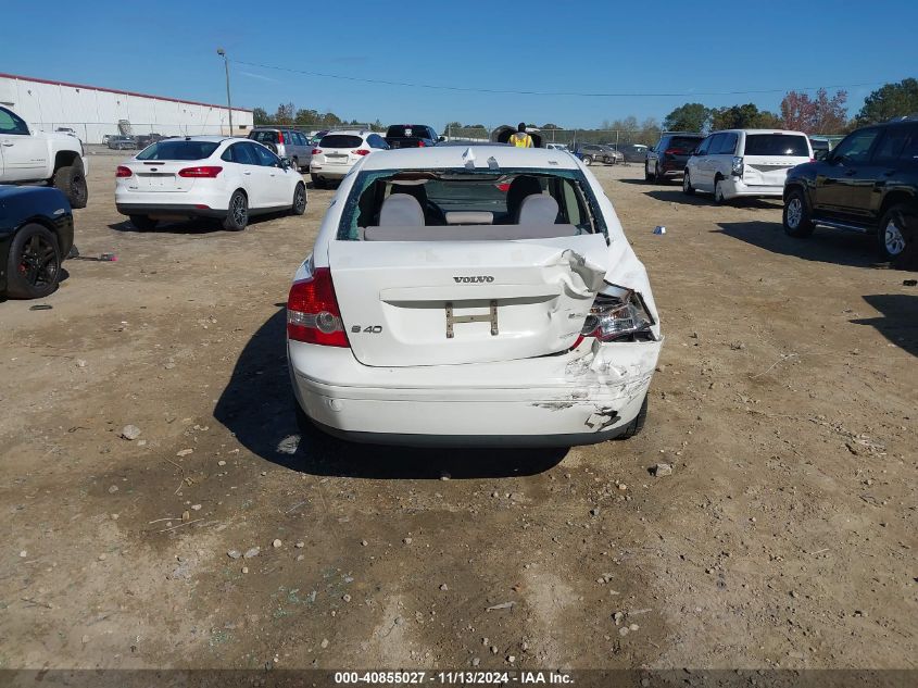 2006 Volvo S40 2.4I/2.4L VIN: YV1MS382962212289 Lot: 40855027