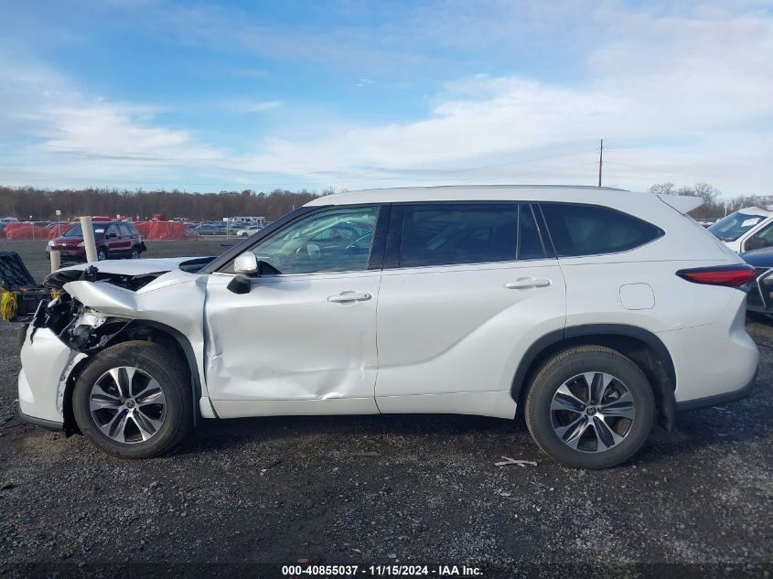 2022 Toyota Highlander Xle VIN: 5TDGZRBH2NS193025 Lot: 40855037