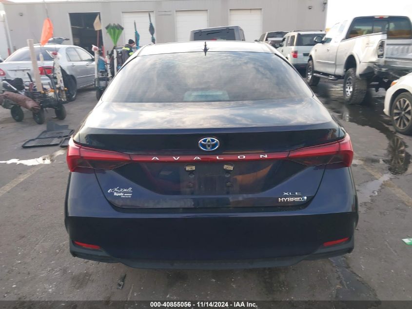 2022 Toyota Avalon Xle Hybrid VIN: 4T1JA1AB0NU014595 Lot: 40855056