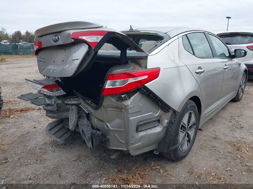 2013 Kia Optima Hybrid Lx VIN: KNAGM4AD4D5046688 Lot: 40855141