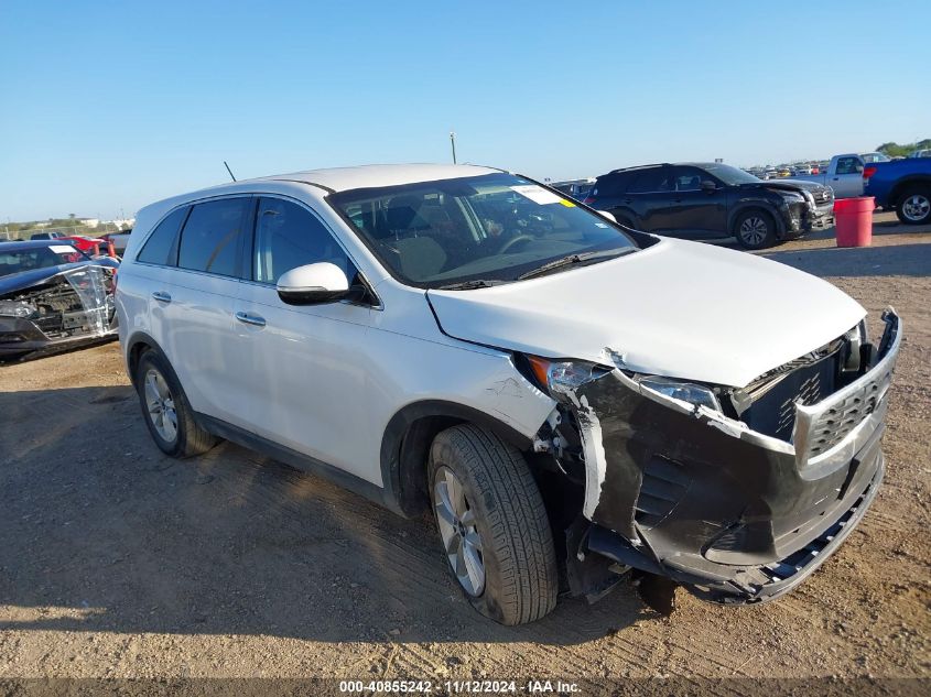 2019 Kia Sorento 2.4L Lx VIN: 5XYPG4A36KG575257 Lot: 40855242