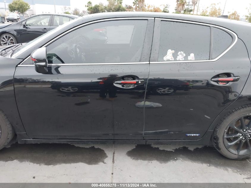 2011 Lexus Ct 200H Premium VIN: JTHKD5BH6B2007571 Lot: 40855275