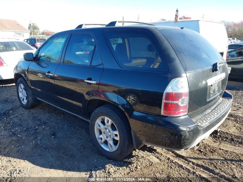 2006 Acura Mdx VIN: 2HNYD18696H539544 Lot: 40855355