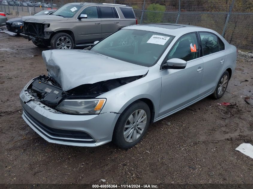 VIN 3VWD07AJ1FM256488 2015 Volkswagen Jetta, 1.8T Se no.2