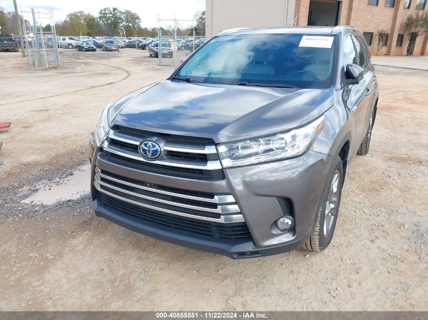 2017 Toyota Highlander Hybrid Limited Platinum VIN: 5TDDGRFH8HS021637 Lot: 40855551