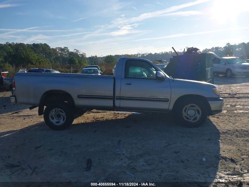 2002 Toyota Tundra Sr5 V8 VIN: 5TBKT44152S305190 Lot: 40855594