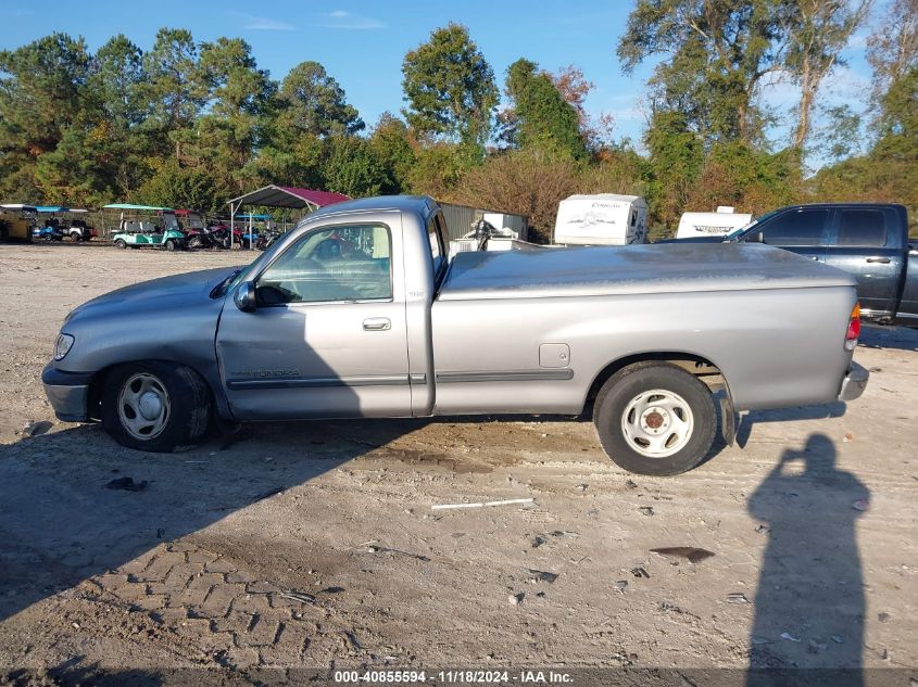 2002 Toyota Tundra Sr5 V8 VIN: 5TBKT44152S305190 Lot: 40855594