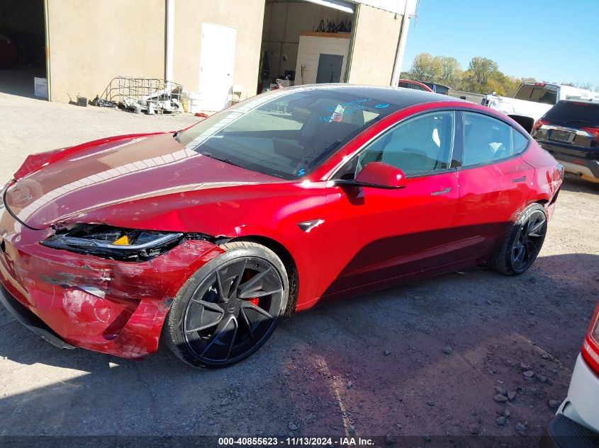 2024 Tesla Model 3 Performance All-Wheel Drive VIN: 5YJ3E1ET8RF865837 Lot: 40855623