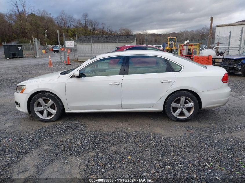 2013 Volkswagen Passat 2.5L Se VIN: 1VWBP7A39DC083693 Lot: 40855636