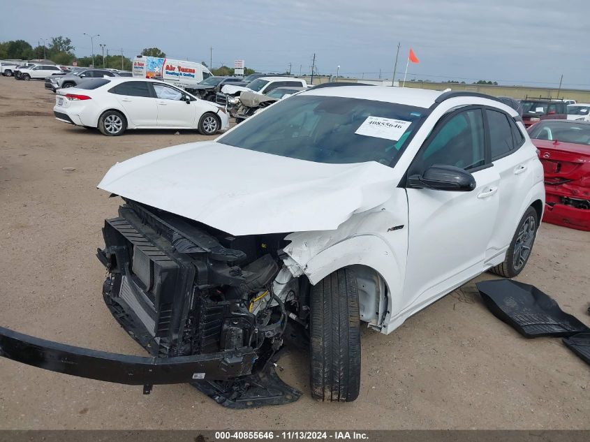 2022 Hyundai Kona N Line VIN: KM8K33A37NU821280 Lot: 40855646