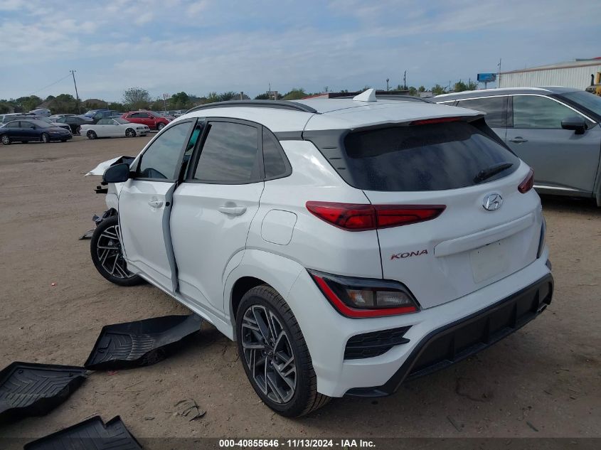 2022 Hyundai Kona N Line VIN: KM8K33A37NU821280 Lot: 40855646