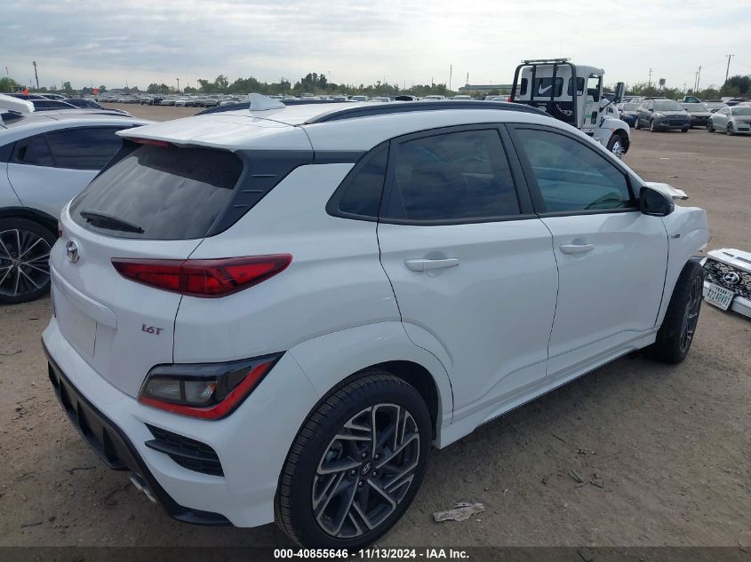 2022 Hyundai Kona N Line VIN: KM8K33A37NU821280 Lot: 40855646