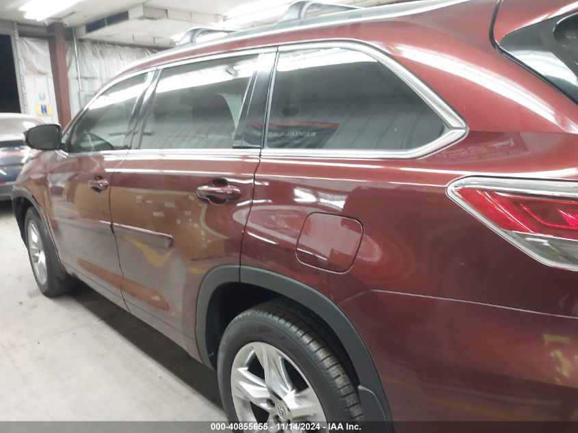 2015 Toyota Highlander Limited V6 VIN: 5TDDKRFH0FS208172 Lot: 40855655