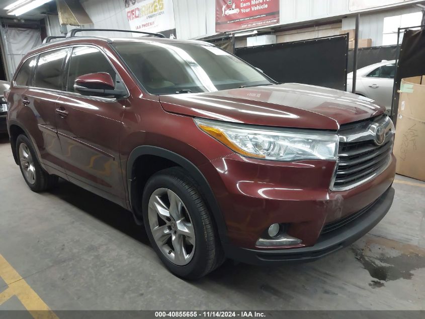 2015 TOYOTA HIGHLANDER LIMITED V6 - 5TDDKRFH0FS208172