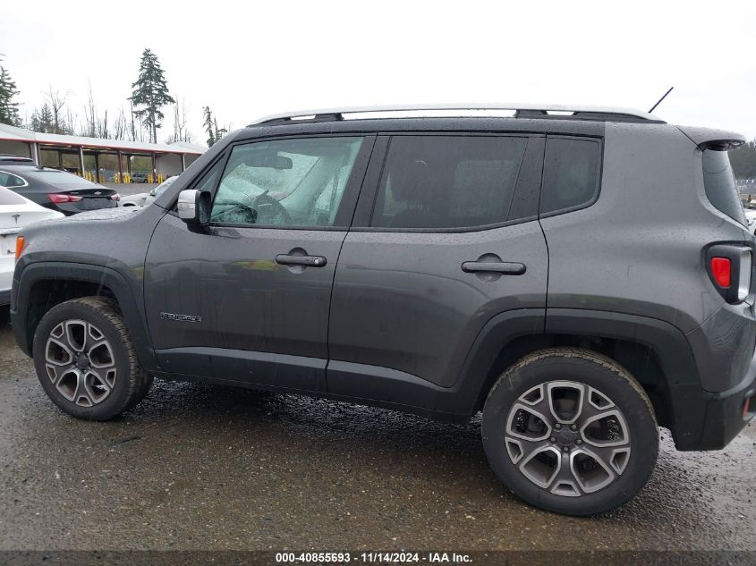 2016 Jeep Renegade Limited VIN: ZACCJBDT8GPD25820 Lot: 40855693