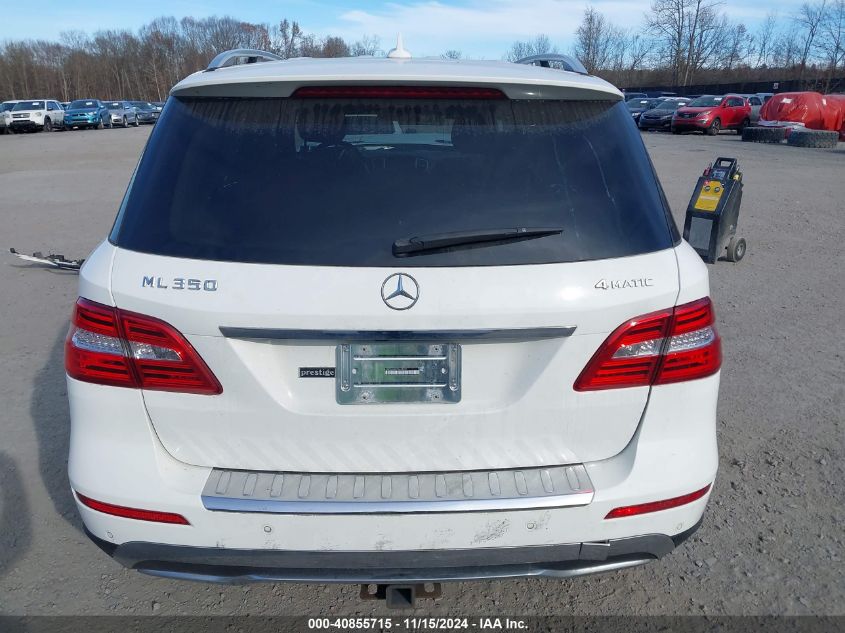 2015 Mercedes-Benz Ml 350 4Matic VIN: 4JGDA5HB2FA455531 Lot: 40855715