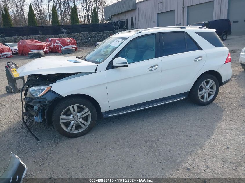 2015 Mercedes-Benz Ml 350 4Matic VIN: 4JGDA5HB2FA455531 Lot: 40855715