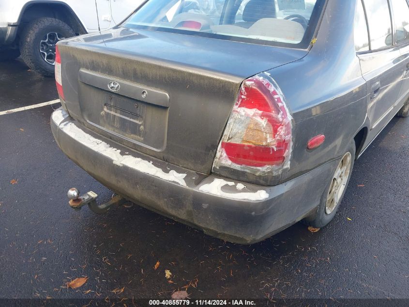 2002 Hyundai Accent Gl VIN: KMHCG45C72U283636 Lot: 40855779