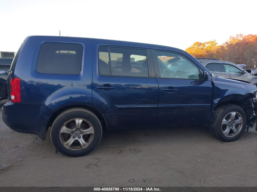 2013 Honda Pilot Ex-L VIN: 5FNYF4H5XDB012527 Lot: 40855799