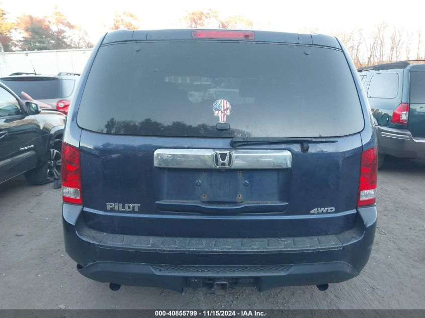 2013 Honda Pilot Ex-L VIN: 5FNYF4H5XDB012527 Lot: 40855799