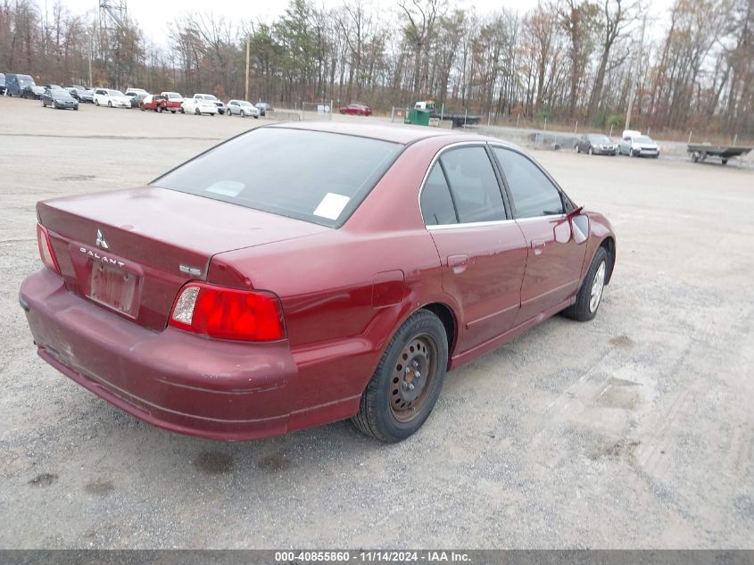 2003 Mitsubishi Galant Es/Ls VIN: 4A3AA46G03E218182 Lot: 40855860