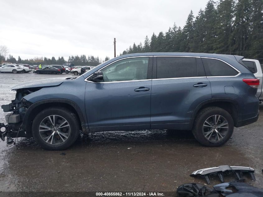 2018 Toyota Highlander Le Plus VIN: 5TDZZRFH4JS235224 Lot: 40855862