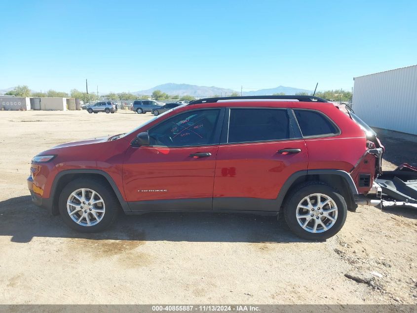 2016 Jeep Cherokee Sport VIN: 1C4PJLAB3GW362599 Lot: 40855887