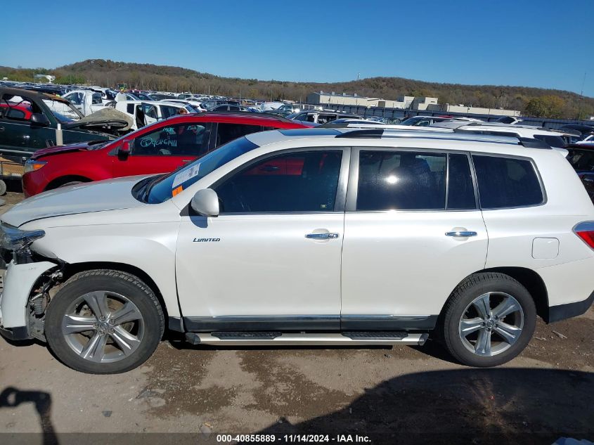 2013 Toyota Highlander Limited V6 VIN: 5TDYK3EH0DS101278 Lot: 40855889