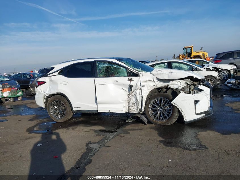 2017 Lexus Rx 450H F Sport VIN: 2T2BGMCA5HC020354 Lot: 40855924