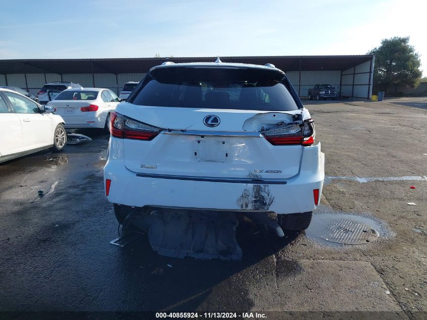 2017 Lexus Rx 450H F Sport VIN: 2T2BGMCA5HC020354 Lot: 40855924