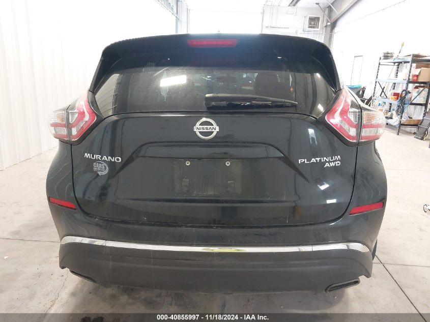 2015 Nissan Murano Platinum VIN: 5N1AZ2MH0FN287417 Lot: 40855997